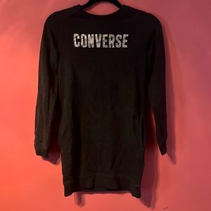 Girls Converse Pocket Long Sleeve Dress